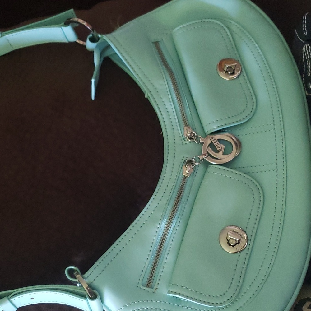 Vintage Guess Mint Green Shoulder Bag Gem